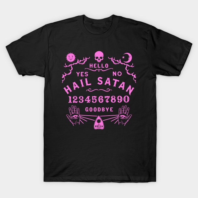 Hail Satan Ouija Board T-Shirt by ShirtFace